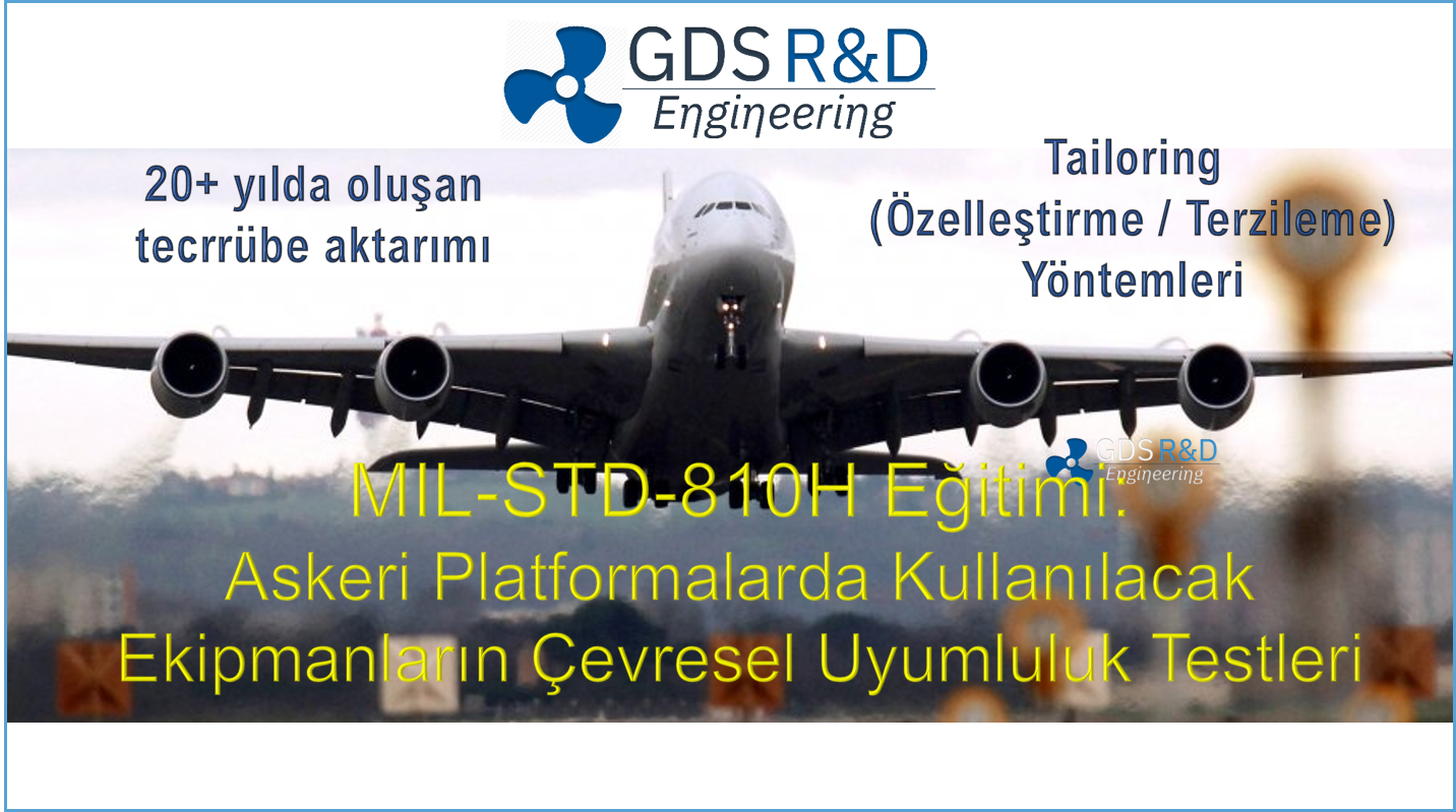 MIL-STD-810H Eğitimi, MIL-STD-810 için Terzilik Metodolojisi, Terzilik, MIL-STD-810H Eğitimi, MIL-STD-810, Çevresel Test, Çevresel etkiler için Aviyonik Sistemler testi, Yaşam Döngüsü Çevresel Profili (LCEP), Görev Profili, MIL-STD-461G, MIL-STD-461G Eğitimi, EMI/EMC Testi Eğitimi, MIL-STD-464D Platform Gereksinimleri, RTCA-DO-160G Eğitimi, Çevrimiçi Eğitim Programları, Uluslararası Eğitimler, GDS Mühendislik Ar-Ge, Sistem Mühendisliği Eğitim Programı, Burak Çavuşoğlu, İsmail Çiçek, Dr Çiçek, RTCA Do 160 Test Bölümleri, Test Yönetimi, Test Yönetimi Danışmanlığı, Çevresel Test Yönetimi, çevresel test dizisi, Askeri Gemi, Covid-19, Askeri Platformlar, Askeri Platformlar, Güç Girişi, MIL-STD-704 Uçak Elektriksel Arayüzü, Çevresel Etkiler, Test Prosedür Özelleştirme / Terzileme Yöntemleri